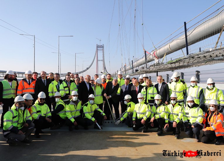  Erdoğan, havadan köprünün son halini inceledi #video