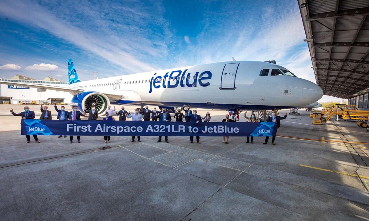  JetBlue, ilk A321LR siparişini teslim aldı#video