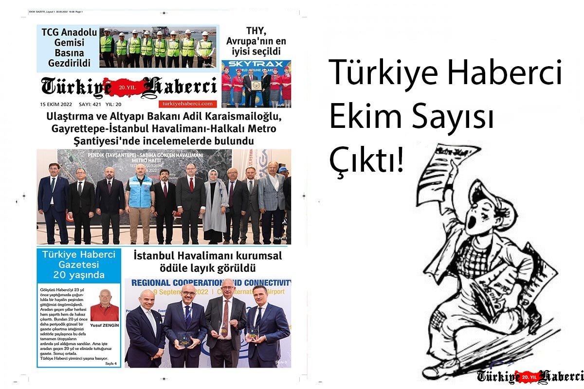 Türkiye Haberci Gazete 20.yıl Ekim Sayısı Çıktı!