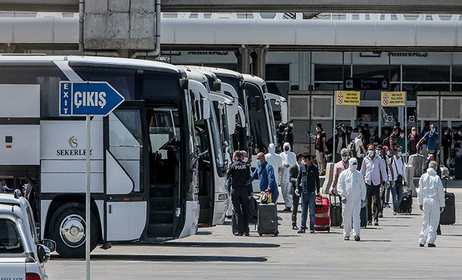 349 Türk işçisi karantinaya alındı