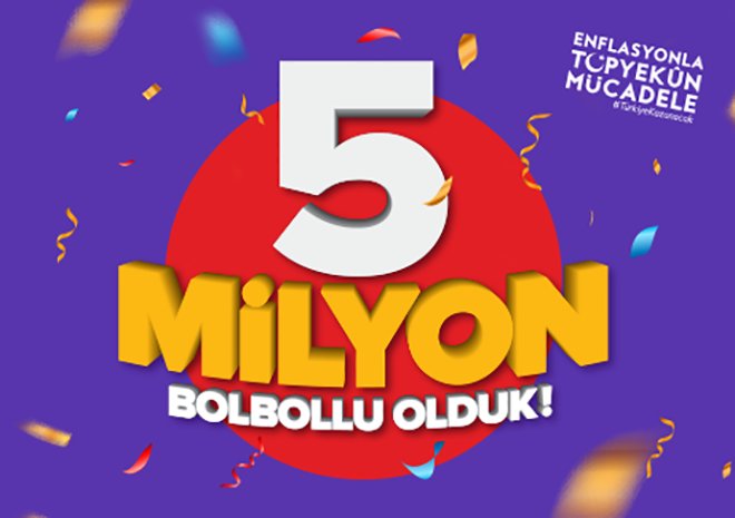 5 Milyon BolBolluya 5 Kat BolPuan!