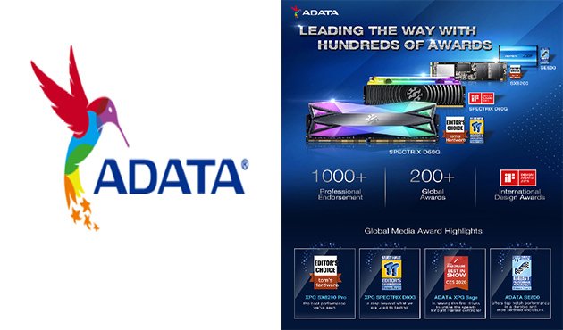 ​ADATA’nın 2019'daki Başarısı Ödüllerle Tescillendi