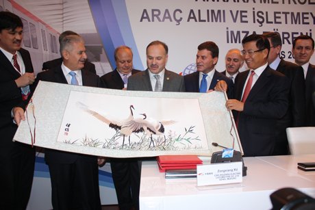 Ankara Metroları Araç Alım imza töreni yapıldı.
