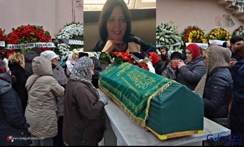 Ayşegül Öztopuz son yolculuğa uğurlandı .