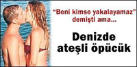 Türbükü'nde Bikinili Değil Öpüşürken Yakalandı!