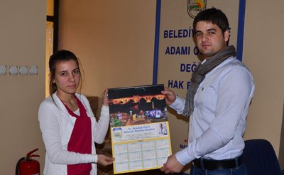 Babaeski Belediyesi'nden yeniyıl takvimi