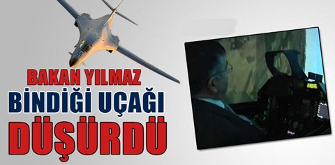 Bakan İsmet Yılmaz kullandığı F-16 uçağını düşürdü.