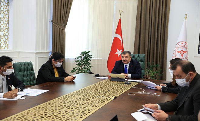 Bakan Koca, DSÖ Avrupa Direktörü Kluge ile görüştü