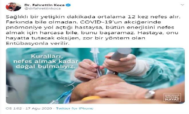Bakan Koca: Kuralları, nefes almak kadar doğal bulmalıyız  