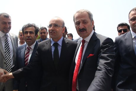 Bakan Şimşek ve Bakan Çağlayan Mersin'de
