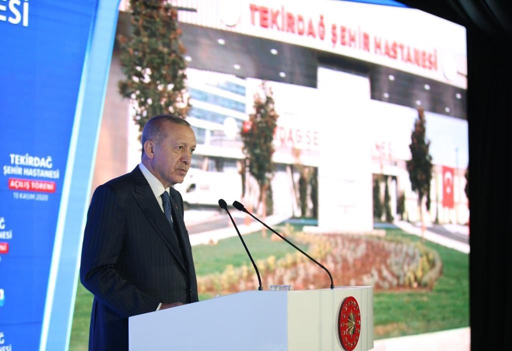 Başkan Erdoğan,Tekirdağ Şehir Hastanemiz hayırlı olsun