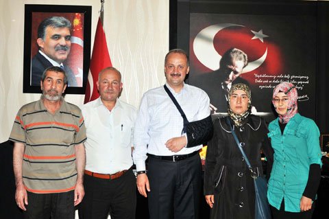  Başkan Mesut Akgül'e ziyaretçi akını