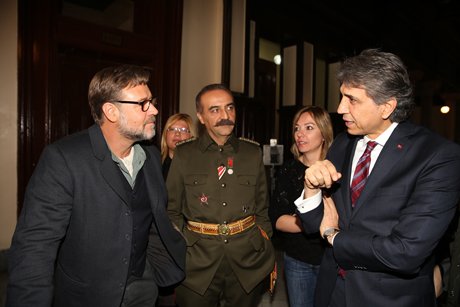 Başkan Mustafa Demir, Russell Crowe ile buluştu.