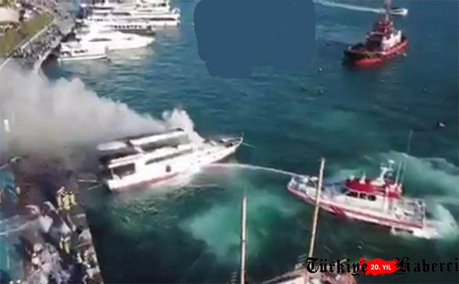  Bebek Koyu’nda bir teknede  yangın çıktı