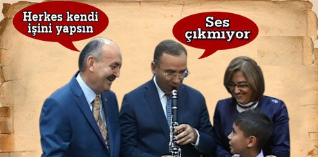 Bekir Bozdağ’ın klarnet denemesi