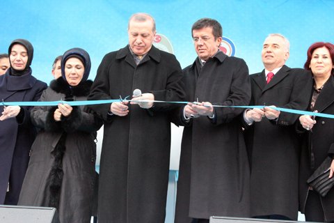 Cumhurbaşkanı Erdoğan, açılış için geldi