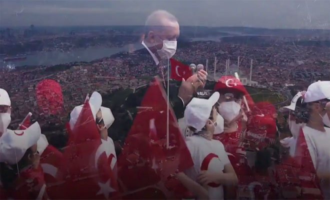  Cumhurbaşkanı Erdoğan Gökyüzüne Bak Ay Yıldızı Gör