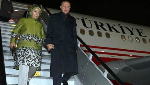 Cumhurbaşkanı Erdoğan, Türkiye’ye döndü. 