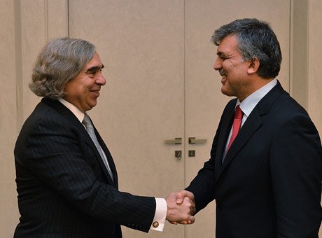 Cumhurbaşkanı Gül, ABD Enerji Bakanı Ernest Moniz'i kabul etti