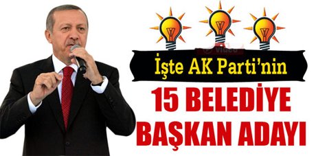 Erdoğan, Başkan adaylarını açıkladı