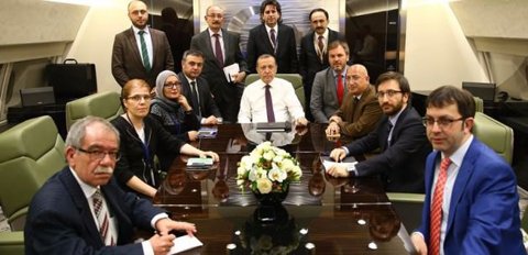 Erdoğan'ın uçakta yaptığı ilginç açıklamalar 