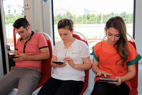 Hafif raylı sistemde ücretsiz internet 