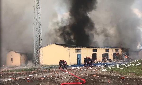 Havai fişek fabrikasında patlama 
