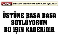 Kaderimiz Olmamalı Sayın Başbakan!