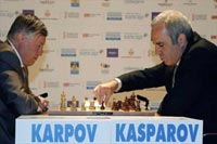 Son gülen Kasparov. 
