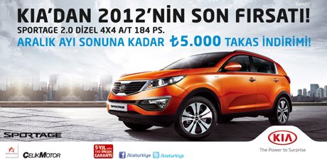 KIA’dan 2012’nin SON FIRSATI!