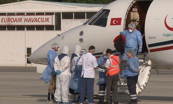 Koronavirüse yakalanan 4 vatandaş, Türkiye'ye getirildi