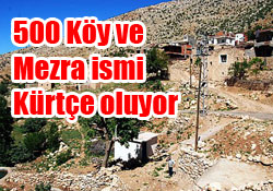 Atalay köylere Kürtçe isim verilebilir