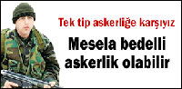 Hüseyin Çelik; 'Tek Tip askerliğe Karşıyım'