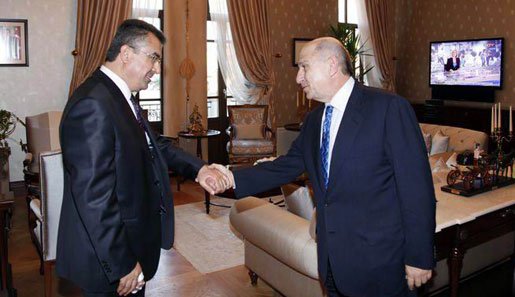 Nihat Özdemir,Lekesiz'i ziyaret etti. 