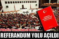 Anayasa Değişikliği Teklifinin Tamamı,336 Oyla Kabul Edildi.