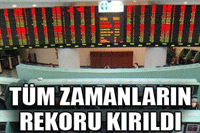İMKB'de Tüm Zamanların Rekoru Kırıldı! 