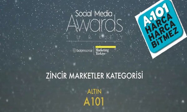 “Social Media Awards Turkey”Den A101'e altın ödül