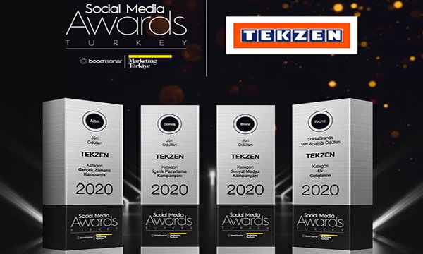 Social Media Awards’tan Tekzen’e dört ödül