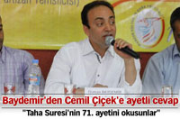 'Cemil Çiçek Taha Suresinin 71. Ayetini Okusun'