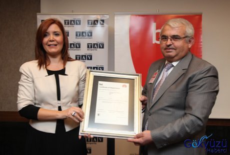 TAV'a, Enerji Verimliliği Sertifikası