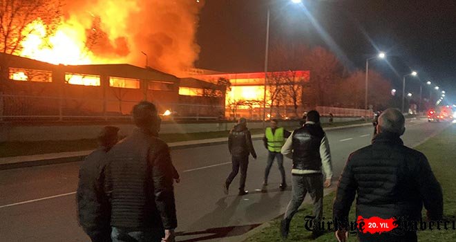 Tekirdağ’da fabrika yangını