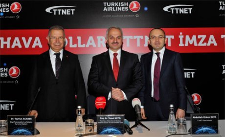 THY Hava'da TTNET'le Anlaştı