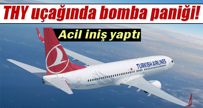 THY uçağında bomba paniği