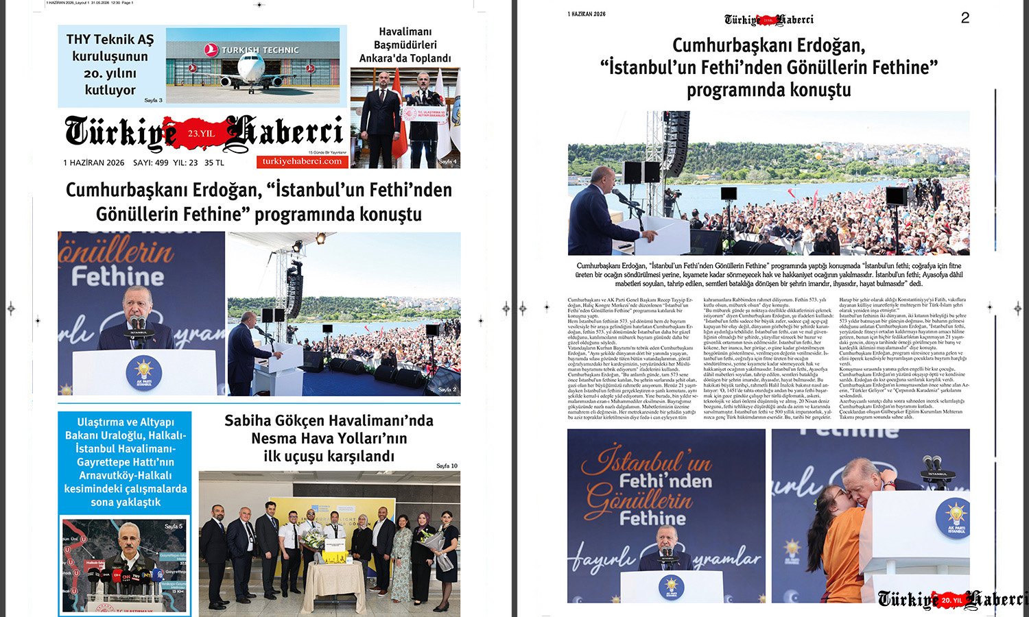 ✈️ Türkiye Haberci 1 Haziran Sayısı Çıktı!