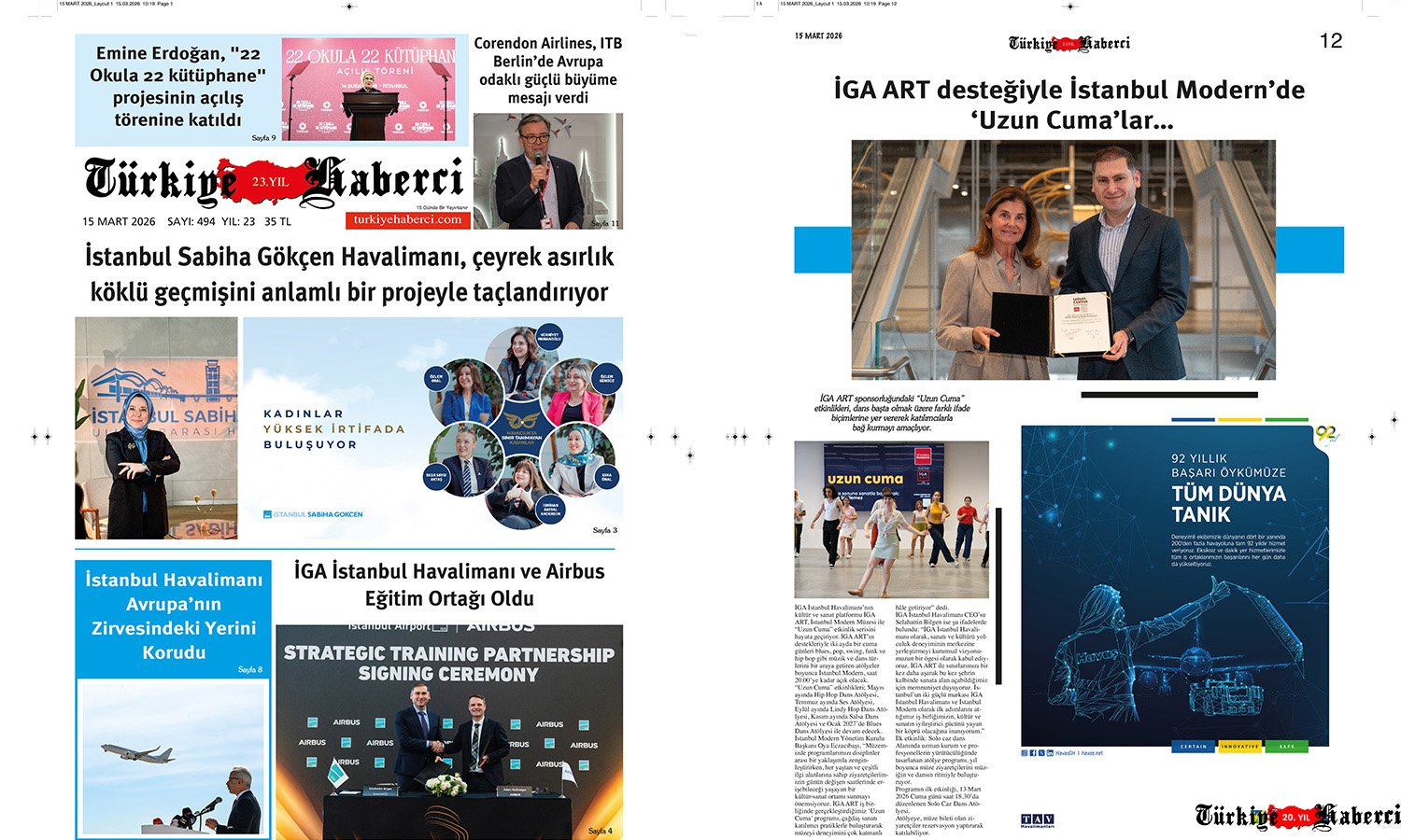  Türkiye Haberci, 15 Mart Sayısıyla Yayında!