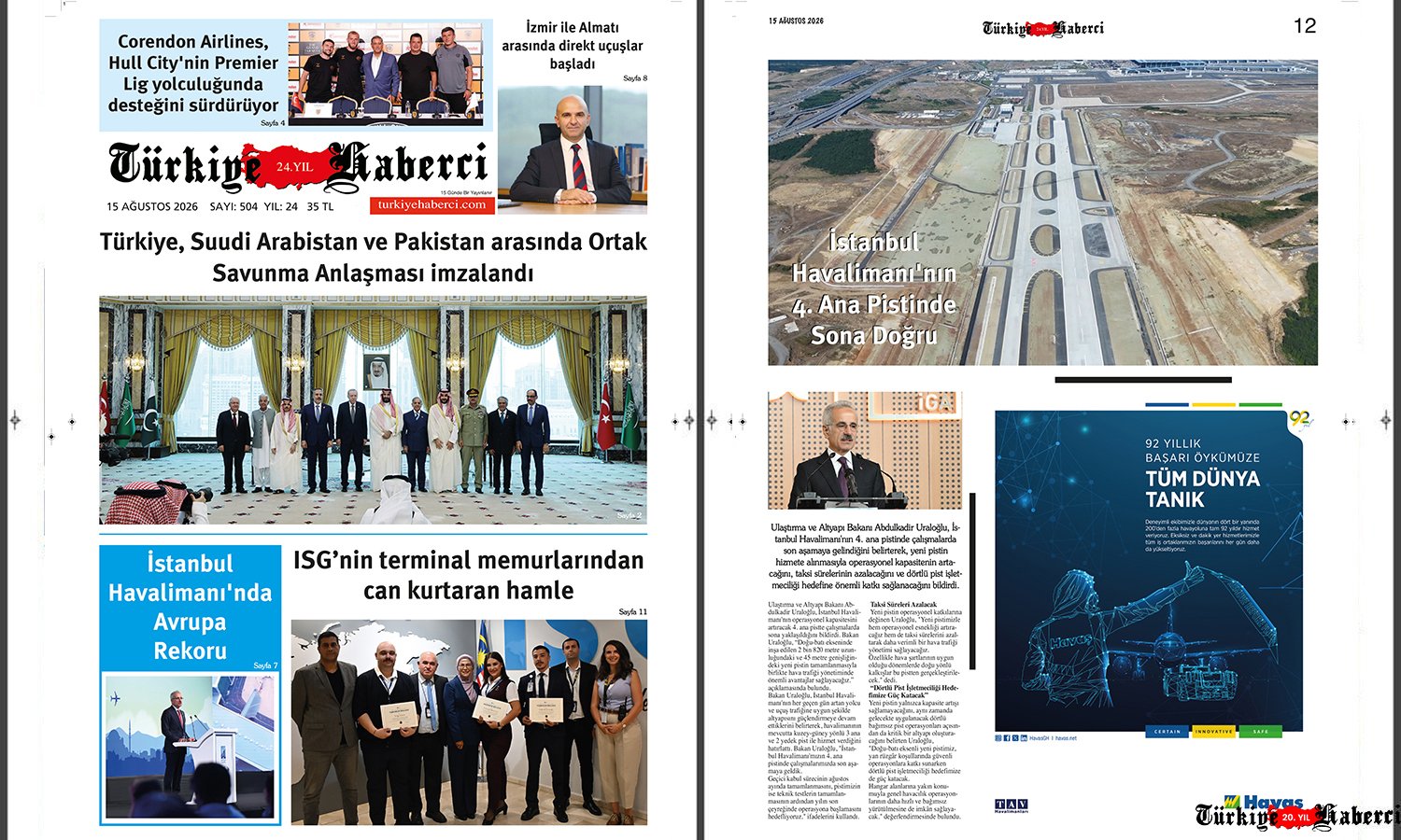  Türkiye Haberci’nin 15 Ağustos Sayısı Çıktı!