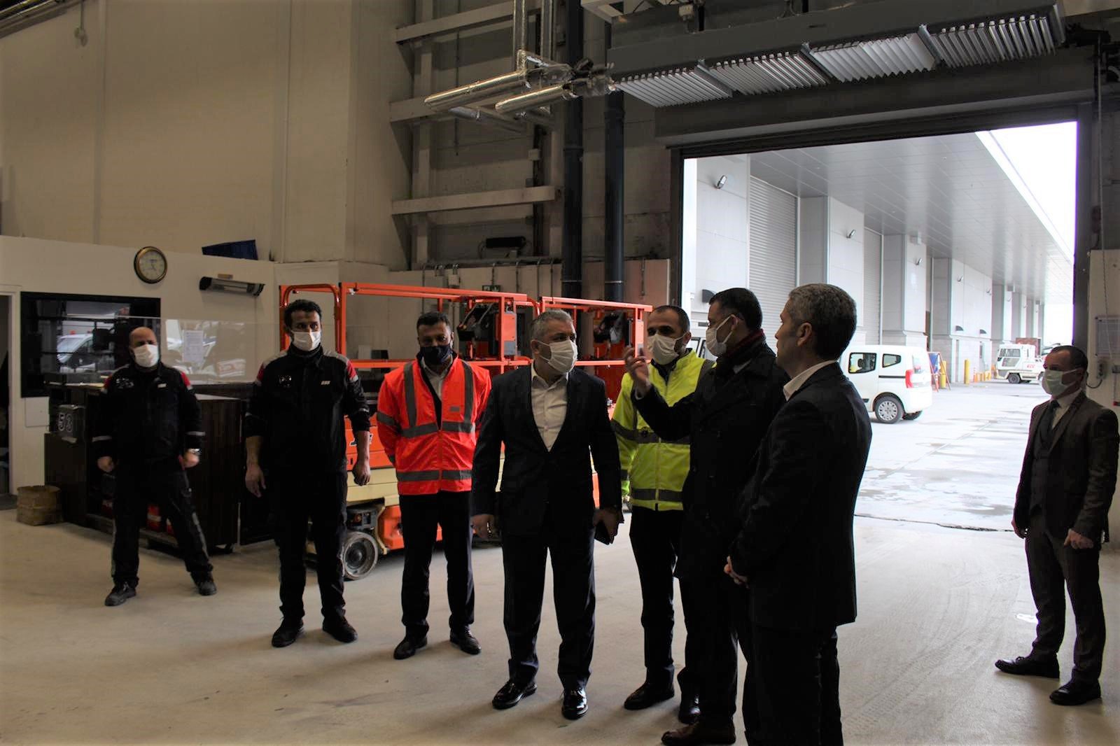 Vali HAKTANKAÇMAZ,TGS Ana Yerleşkesini ziyaret etti