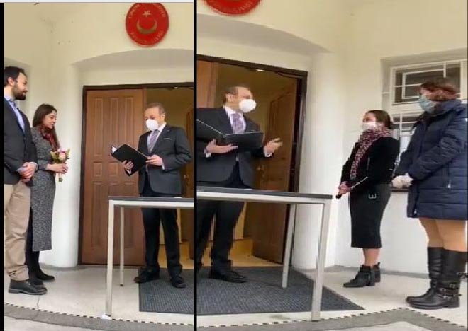 Egemen Bağış Tuğçe ve Murat çiftinin nikahını kıydı