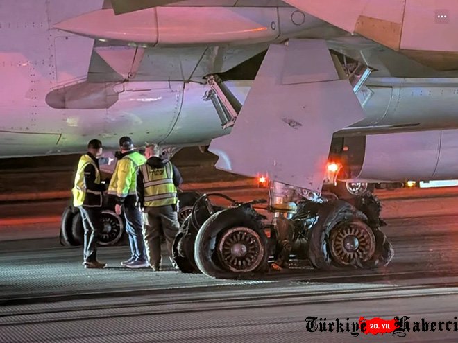 (video)LATAM 767 Atlanta’da Sert İndi, Lastikler Patladı
